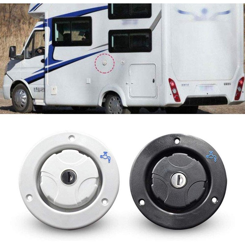 POFET Round Modified Gravity Water Inlet Filler Neck Tanks Caravan