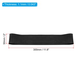 PATIKIL X-Heavy Resistance Bands 5pcs TPE Elastic Workout Bands Exercise Rings 1.1mm Thickness for Workout, Gym, Strength Training, Yoga, Pilates, Black