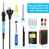 60W Soldering Iron Kit, Adjustable Temperature Welding Tool with LCD