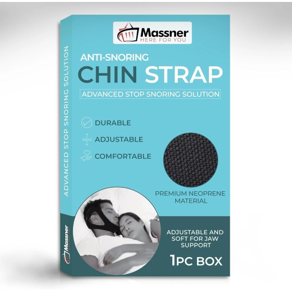 MASSNER Premium Chin Strap for Sleeping, Breathable, Comfortable CPAP for...