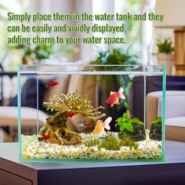 Artificial Ornamental Fish, 2Pcs Aquarium Plastic Goldfish, Fake Goldfishs, Realistic Goldfish Models, Beautiful Decorations for Fish Tanks and Aquariums
