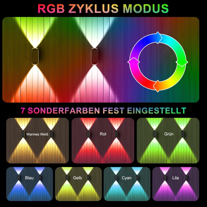 ELLASAY Solar Lights for Outdoor Garden (Multicoloured, Pack of 4)