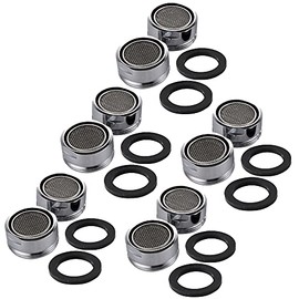 Wideskall 10 Pieces 1.5 GMP 15/16" inch Male Thread Kitchen Bathroom Faucet Aerator, Chorme
