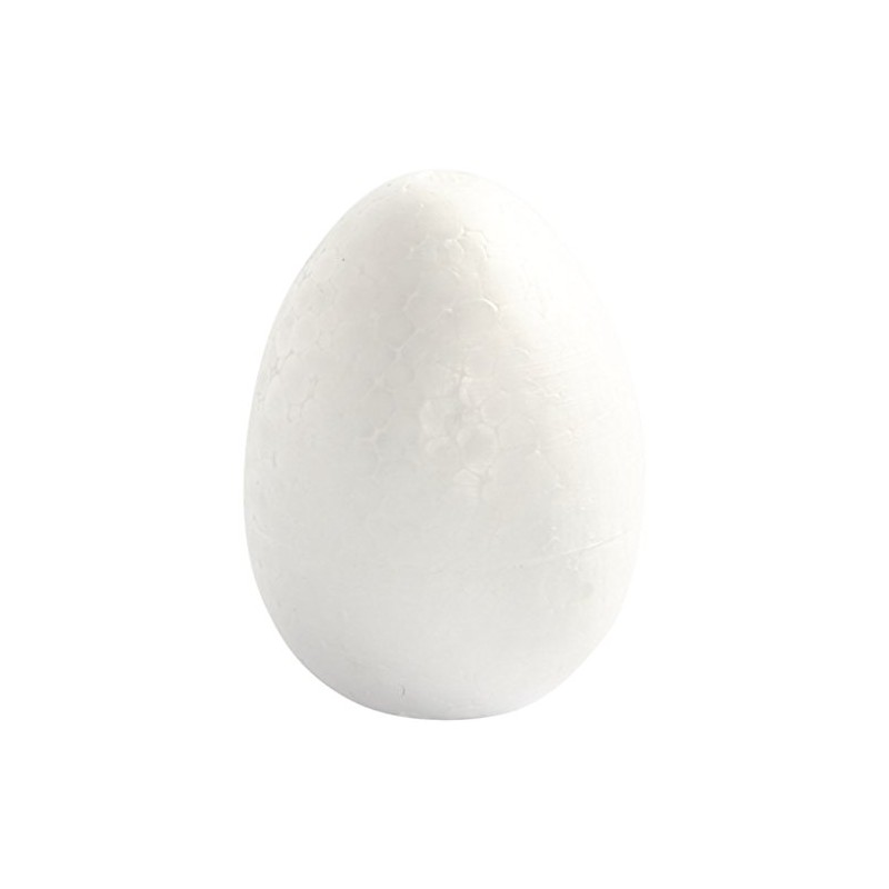 Uovo, altezza: 8 cm, polistirolo, 5 pezzi.
