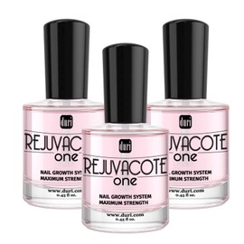 duri Rejuvacote 1 Nail Growth System - Original Maximum Strength Formula - Nail Strengthener and Nail Growth - Base and Top Coat - Pack of 3-0.45 fl. oz.