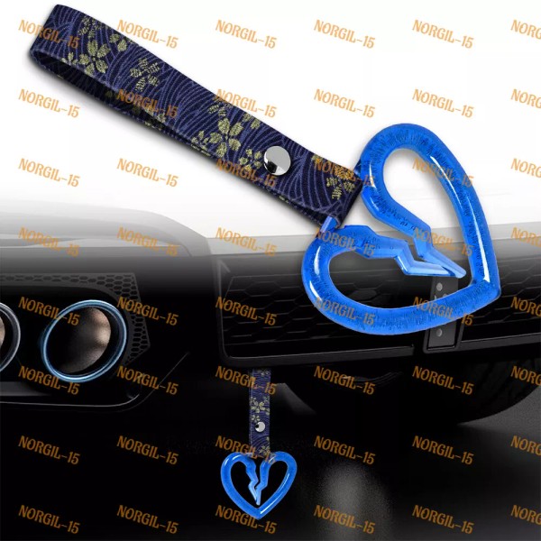Unbranded Crystal Broken Heart TSURIKAWA Blue Ring Train Bus Handle