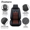 Black & Brown Full Set Leather 5-Seats Front Rear Protector