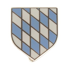 Breiter Hat Pin Hat Badge Hat Jewellery Bavarian Crest 1.5 x 1.5 cm Costume Pin Brooch, Metal