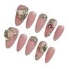 Cheongcho Petal Handmade Nail Tips - Round / 청초페탈 수제네일팁
