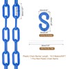 sourcing map Plastic Chain 50 FT/15.5 M, Safety Chain Blue
