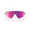 100% Slendale XS Sunglasses - Polished Translucent Grey; Purple Multilayer