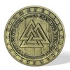 AtSKnSK Odin Coin Viking Valknut Coin Viking Odin Knot Challenge