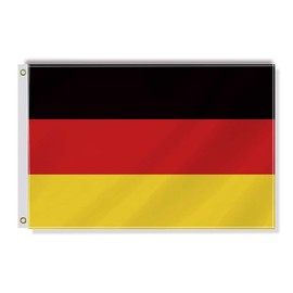 Germany Small Flag,12×18 Inch Two Layer Fabric Small Banner,1×1.5 FT German Nautical Decor,Mini Digital Printed 150D Polyester Banner With Brass Grommet