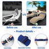 4 Pack Towel Bands for Beach Chairs Cruise, 2×15.7 Inch