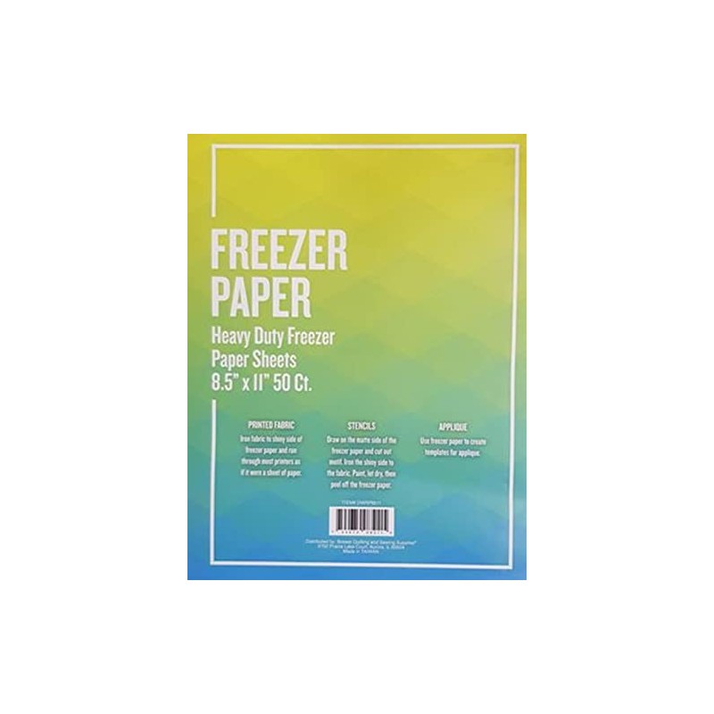 Central and Main Freezer Paper Sheets, 8.5 x 11 inches,