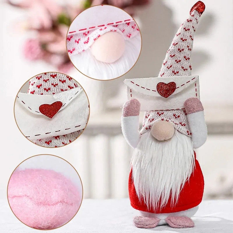 2pzs Gnomos Para Decoración Del Día De San Valentín Regalo