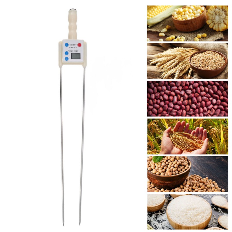 Grain Moisture Meter Multifunctional LED HD Display Quick Measurement Double
