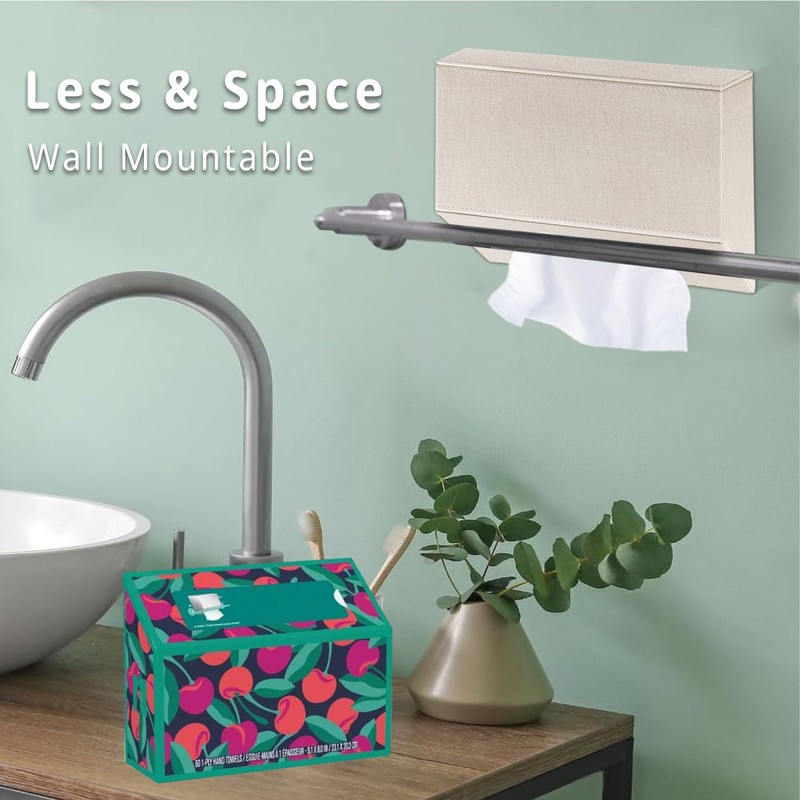 Hand Towels Box Cover Holder,PU Leather Hand Towel Case Compatible