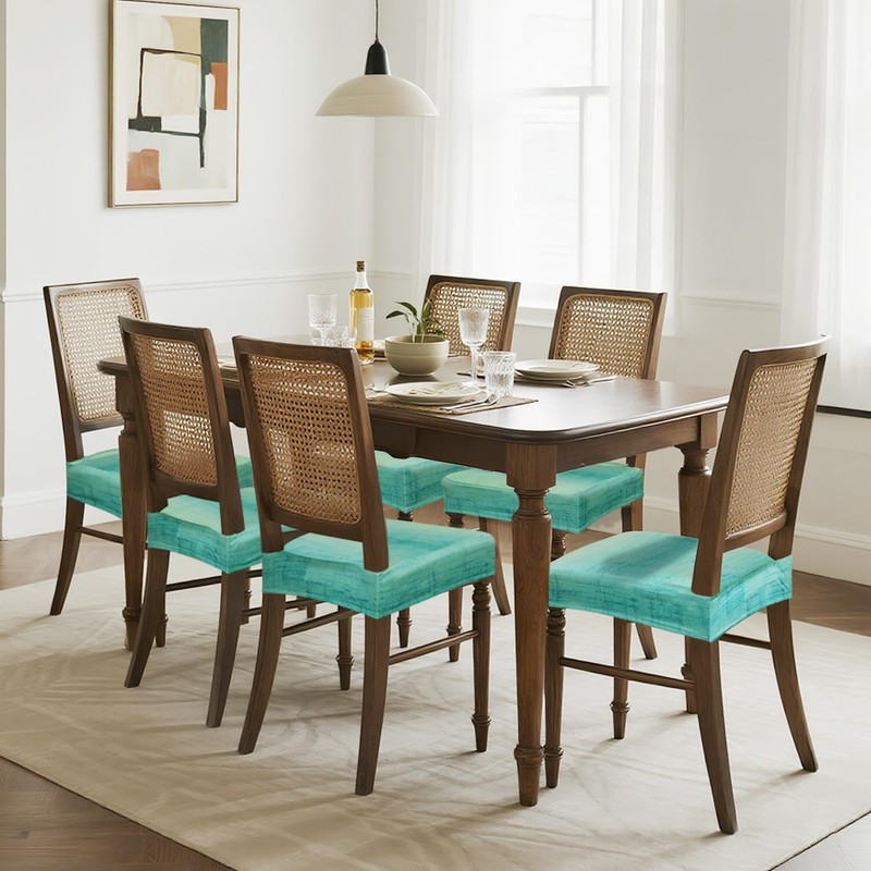 JQinHome Waterproof Dining Chair Seat Covers Set of 2 |