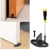 Black Coated Plastic Barn Door Floor Guide Barn Door Hardware