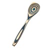 Island Bamboo Pakkawood 12-Inch Corner Spoon, Blue