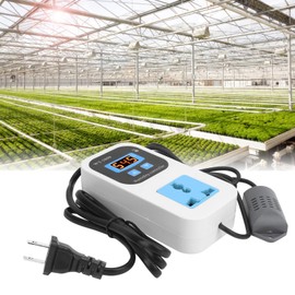 Humidity Controller, Digital Humidity Controller Reptile Mushroom Greenhouse Thermostat Humidifier Dehumidification Switch Socket for Grow Tent Home Brewing Reptile Planting Humidifier (US Plug)
