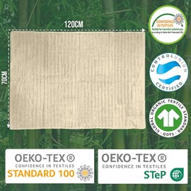 Towelogy Premium Bath Towels for Bathroom Set of 2 (70x120 cm), Super Soft Bamboo Cotton Blend Bathroom Towels (2, Beige)