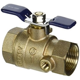 Febco 781-054LL 1" Ball Valve Full Port Thread x Thread with Tapped Side