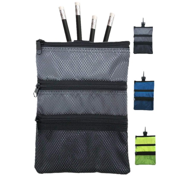 FINGER TEN Golf Pouch Bag Black for Valuables Tee with