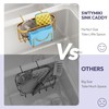 SWTYMIKI Sponge Holder for Kitchen Sink - Movable Kitchen Sink