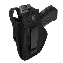 SMONT Tacticon Premium Concealed Carry Gun Holster for 9mm 40S W Pistols Adjustable Belt Clip Comfortable IWB OWB Hybrid Design Nylon Material Universal Fit for Men Women