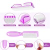 HoAhaMay 8 Pieces Nail Brush Plastic Handle Nail Cleaning Brush