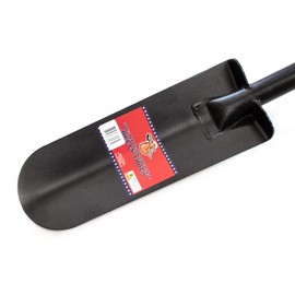 Bully Tools Drain Spade Shovel – Heavy Duty 12-Gauge with Long Fiberglass Handle for Digging, Trench Work, Garden Tasks, Shovels for Gardening and Soil Cutting, Durable Digging Shovel Design, 58-Inch