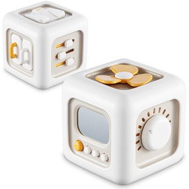 lisfiva Busy Cube Toys for 1 Year Old Boys, Montessori Toys for 1+ Year Old, Baby Toys 12-18 Months, Toddler Travel Toys for 1-2, Learning Fine Motor Skills| Birthday Gifts Christmas Stocking Stuffers