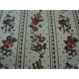 MINI Graphics DOLLHOUSE WALLPAPER- TES ROSE- BLACK- 66D71