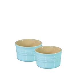 Chasseur La Cuisson Ramekin 2 Piece Set, 9.5 x 5.6 cm /250 ml, Duck Egg Blue
