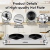 CUSIMAX Hot Plate, Electric Double Burner, 1800W Cast Iron Countertop
