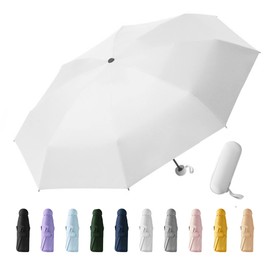 Umbrella, Mini Umbrella, Parasol, Ultra Small, UV Protection, Totally Lightweight, Folding Umbrella, Compact, Men's, Women's, Portable, For Both Rain and Shine, Ultra Small, Manual Opening, Sunscreen Protection, Popular, High Strength Glass Fiber, Rainy 