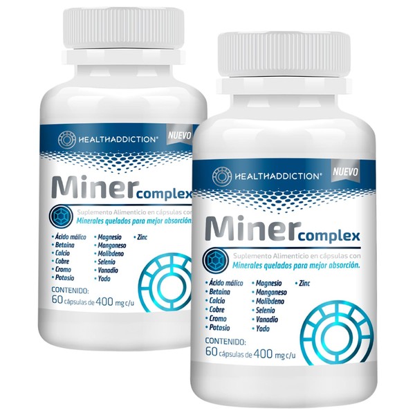 HEALTHADDICTION - 2 Pack Miner Complex - Suplemento Multimineral de