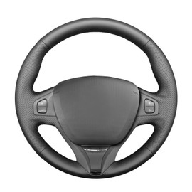 MEWANT Steering Wheel Cover for Renault Clio 4 IV / for Captur Hand Sewing Steering Wheel Cover Made of Faux Leather Steering Wheel Protector