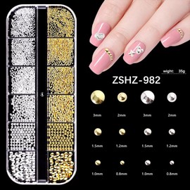 3D Star Nail Charms, Gold & Silver Metallic Star Nail Art Gems and Flat Back Beads with Tweezers,Pick-up Pencil,10ml B7000 Jewelry Glue for Acrylic Nail Accessories Nail Tips Manicure Decoration