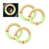 JNNJ 4 x Decorative Ignition Switch Luminous Ring, Ignition Lock