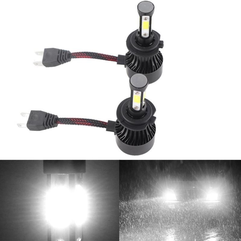 2pcs Vehicle X7‑COB 6500K H7 LED Headlight High Front Light