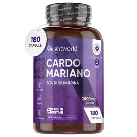 Milk Thistle in 180 Vegan Capsules of 500mg (3 Months) with 80% Silymarin - Pure Milk Thistle Extract (Silybum Marianum) Without Gluten or GMO - Milk Thistle Capsules (Milk Thistle)