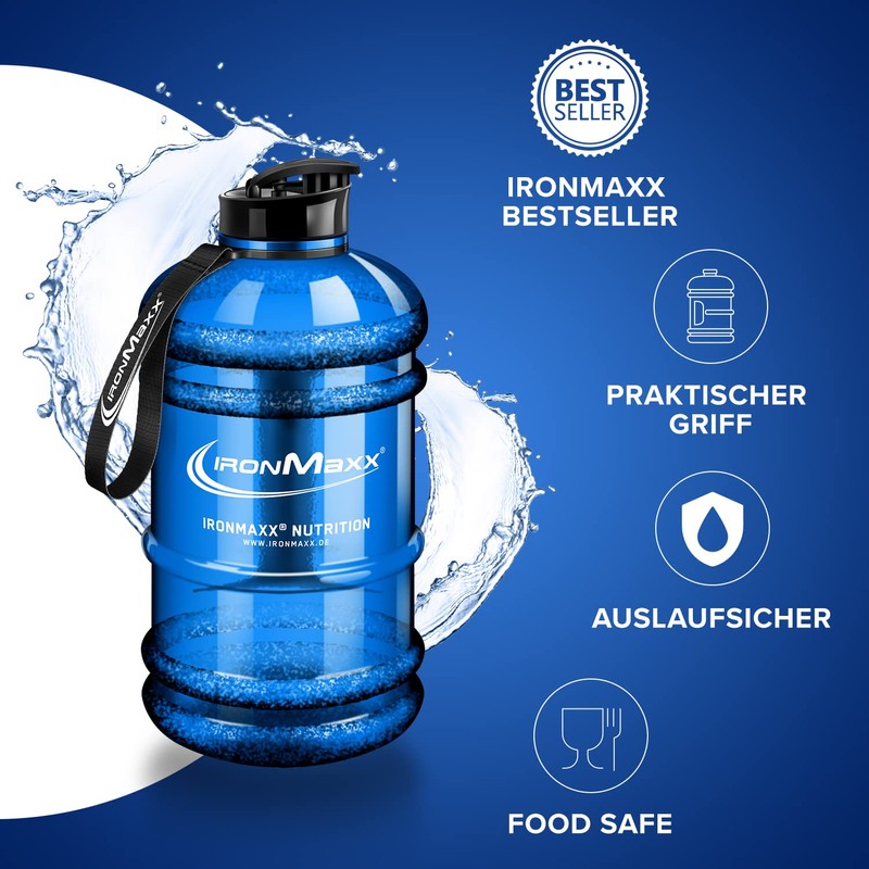 IronMaxx Water Gallon Blue 2200 ml
