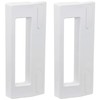 SPARES2GO Teka Fridge Freezer Door Handle (190mm, White, Pack of