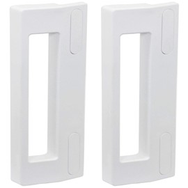 SPARES2GO Teka Fridge Freezer Door Handle (190mm, White, Pack of 2)
