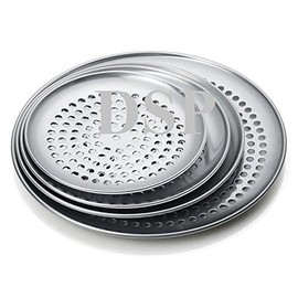 Pizza Pan 12" inch Perforated Thin Crust Aluminum Pizza Pan, Crispy Tray, Commercial & Home Kitchen Used