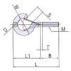 Himejiya QFB-5 Himejiya Q Hook Bolt #5 Stainless Steel