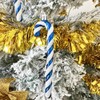 6 PCS 13cm Glitter Candy Cane Christmas Tree Decorations, Glitter